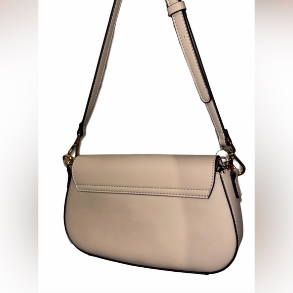 GUESS Taupe Crossbody with Gold Ring Logo - Picture 5 of 5